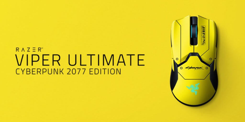 Razer Viper Ultimate Cyberpunk 2077 Edition top