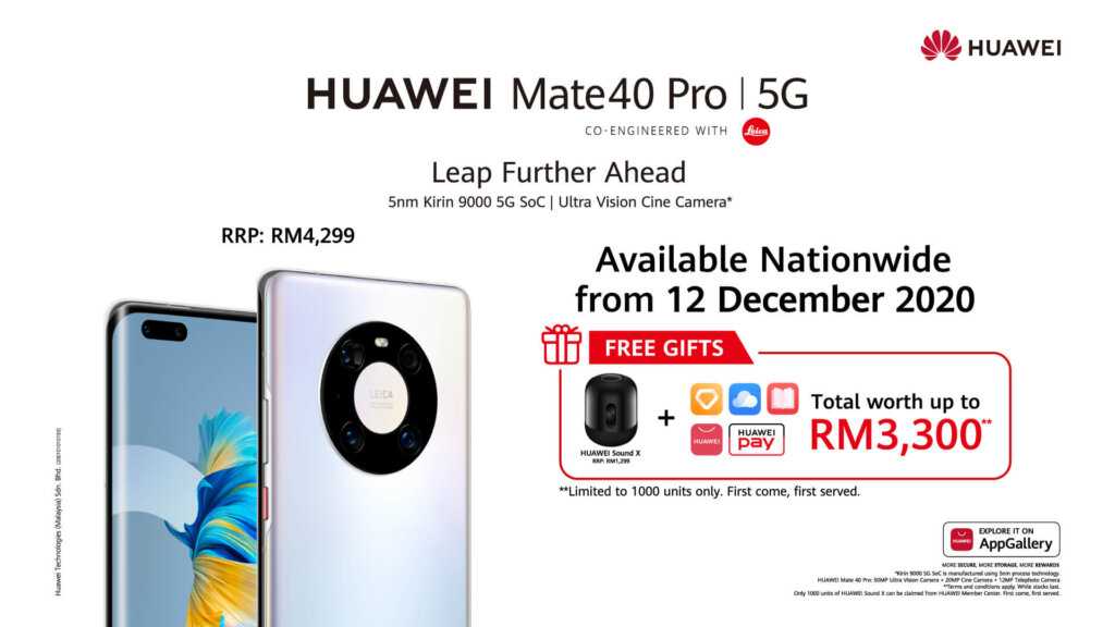 Huawei Mate 40 Pro price promos