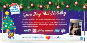 Make A Wish initiative collaboration with Lazada and Hasbro to bring joy to kids in Malaysia 4