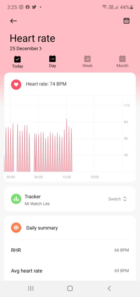 Xiaomi Mi Watch Lite Review heart rate