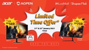 Acer AOpen monitors for work and play on special from RM569 on Lazada and Shopee 1