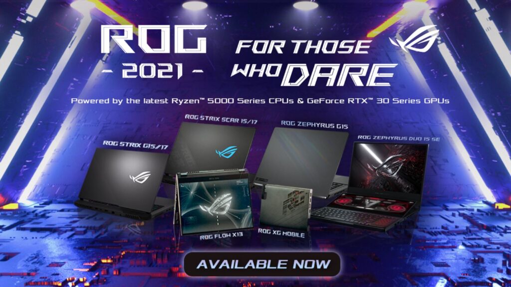 ROG CES 2021 laptop hero cover