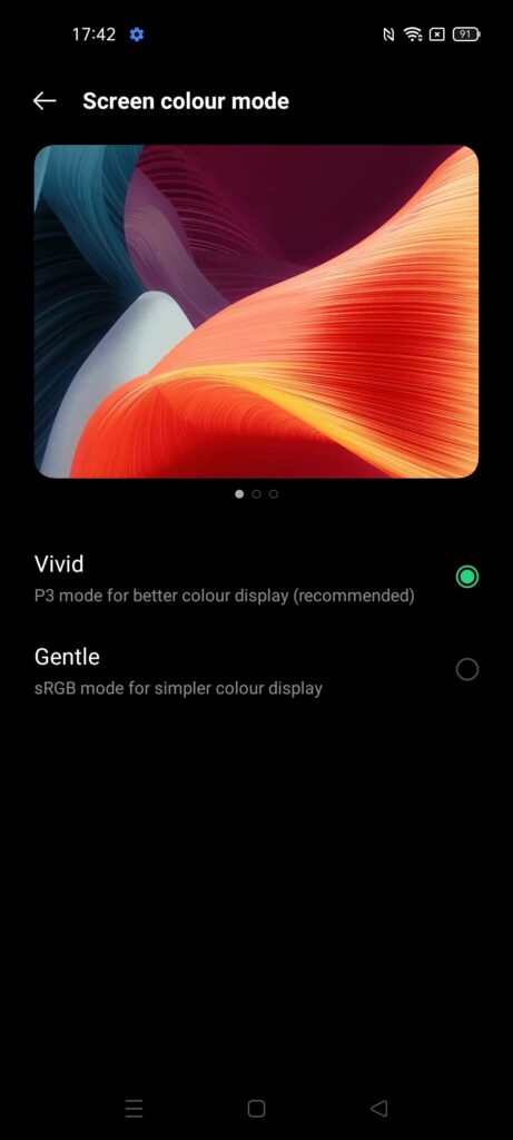 OPPO Reno5 5G Review colour adjustment