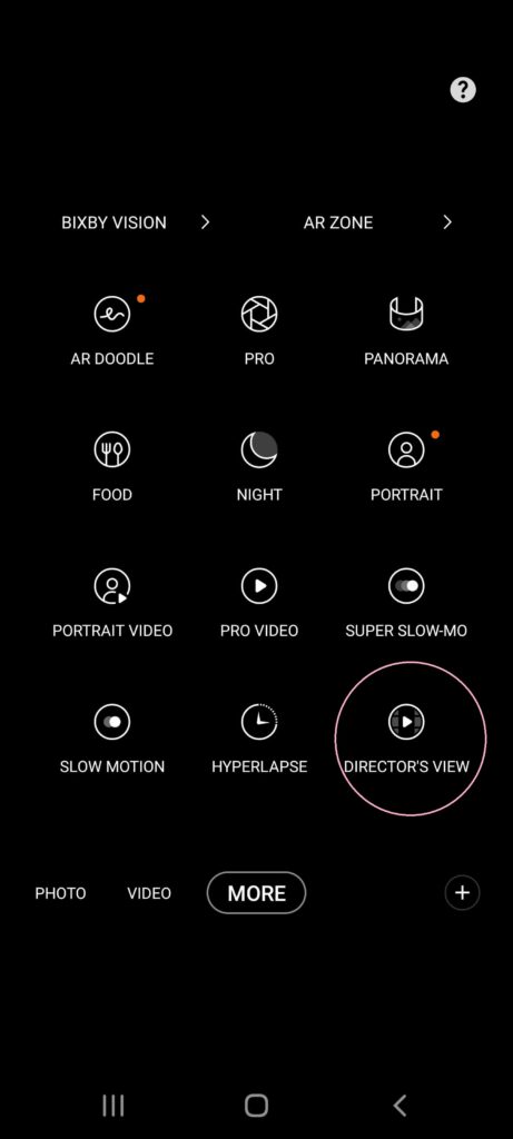 Galaxy S21 Ultra Director's View Step 2