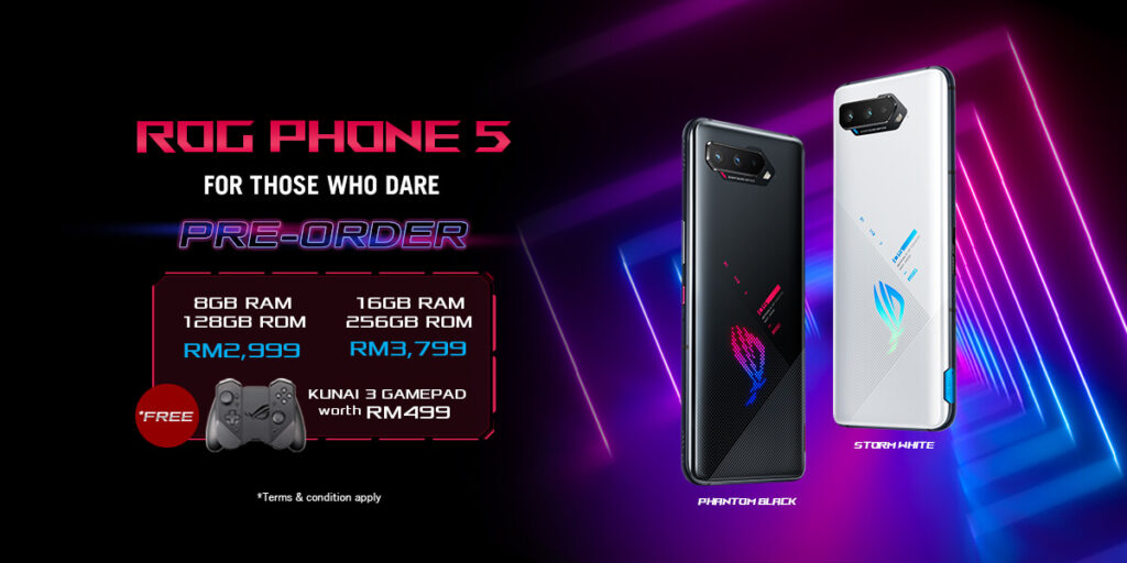 ROG Phone 5 prices 3 preorder