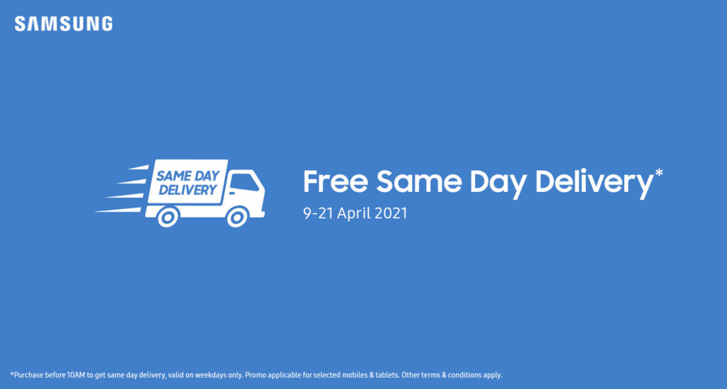 Samsung same day delivery