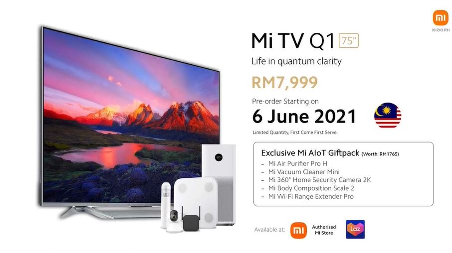 mi tv q1 price preorder