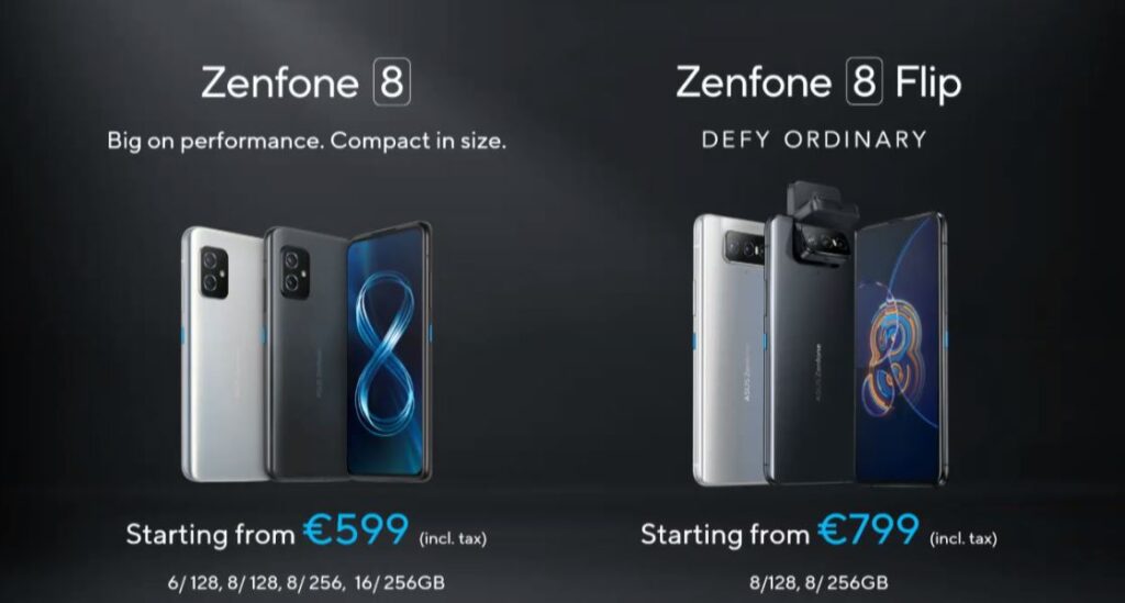 ASUS Zenfone 8 price