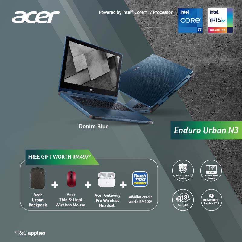 Acer Enduro Urban N3  free gift