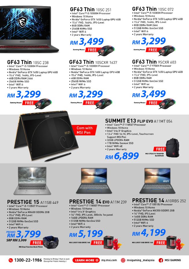 MSI 2021 Midyear Sales other promos