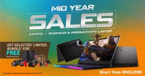 GF63 Thin laptop on special for a crazy good RM3,299 in MSI 2021 Midyear Sales 1