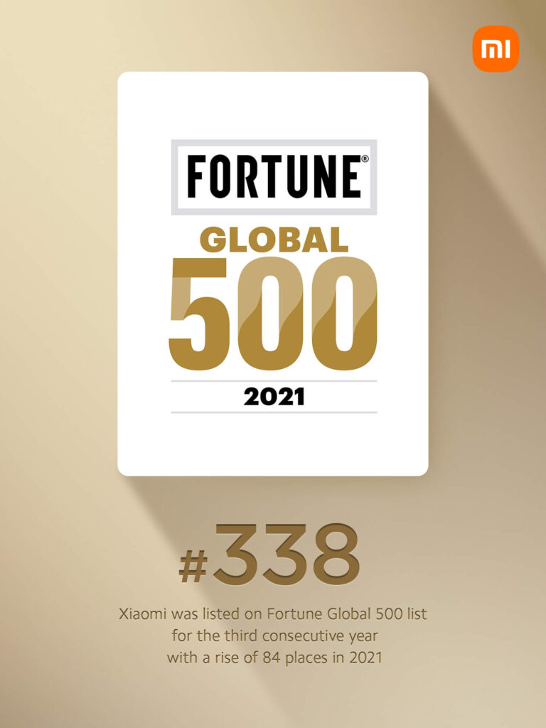 Xiaomi Fortune Global 500