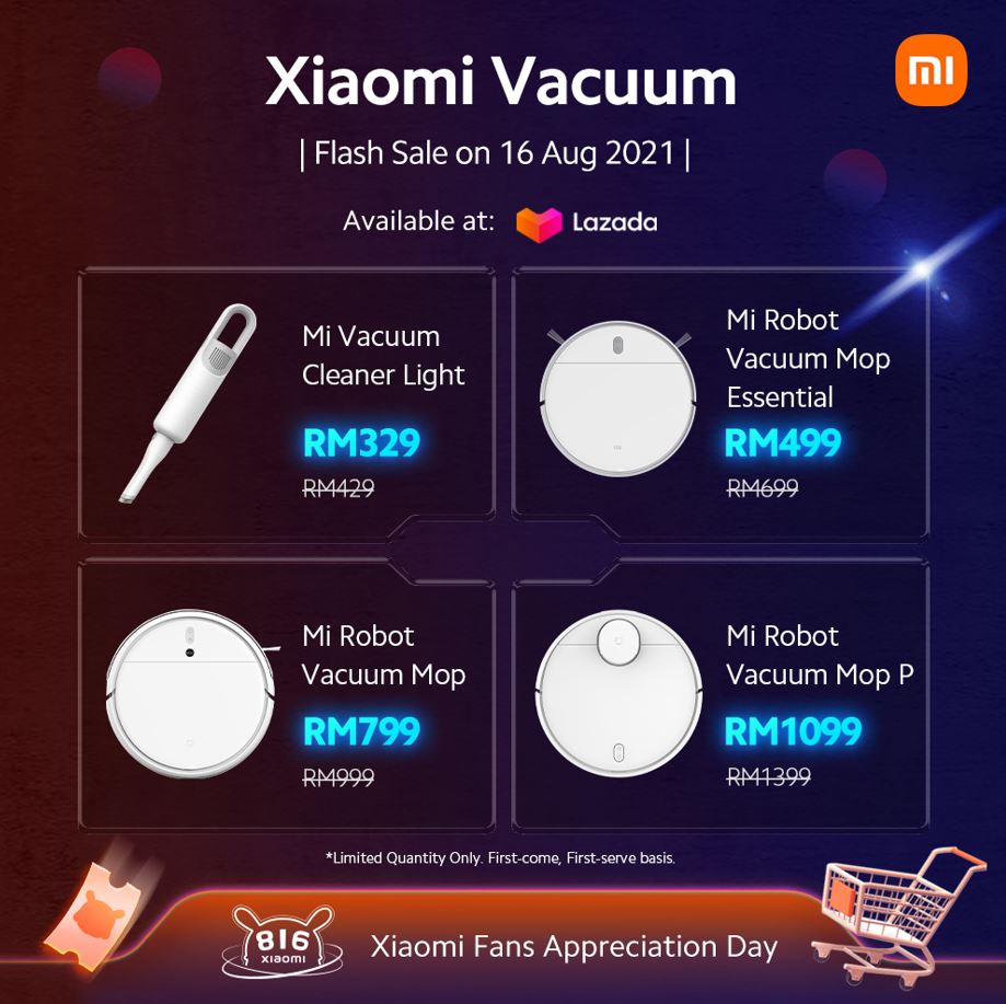 Xiaomi Lazmall Super Brand Day vacuums