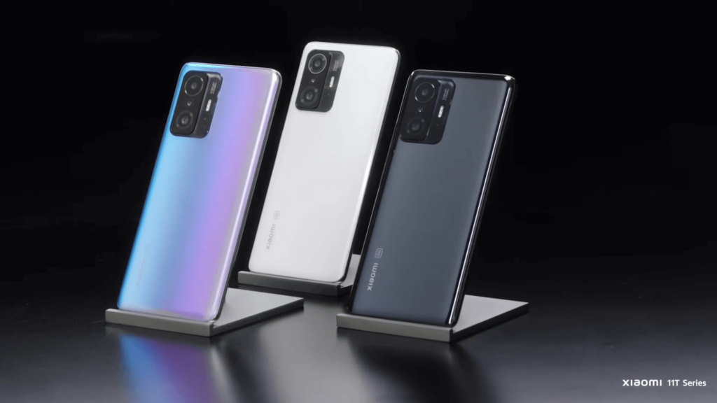 all 3 colours angled Xiaomi 11T Pro 