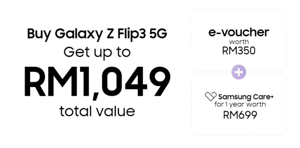 Samsung Galaxy Z Fold3 5G and Flip3 5G flip3 promo