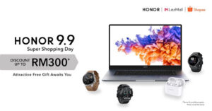 Get the MagicBook Pro for RM300 off with free gifts on the HONOR 9.9 Super Shopping Day Sales 8