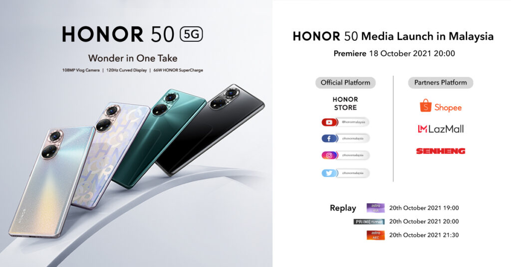 HONOR 50 Malaysia launch