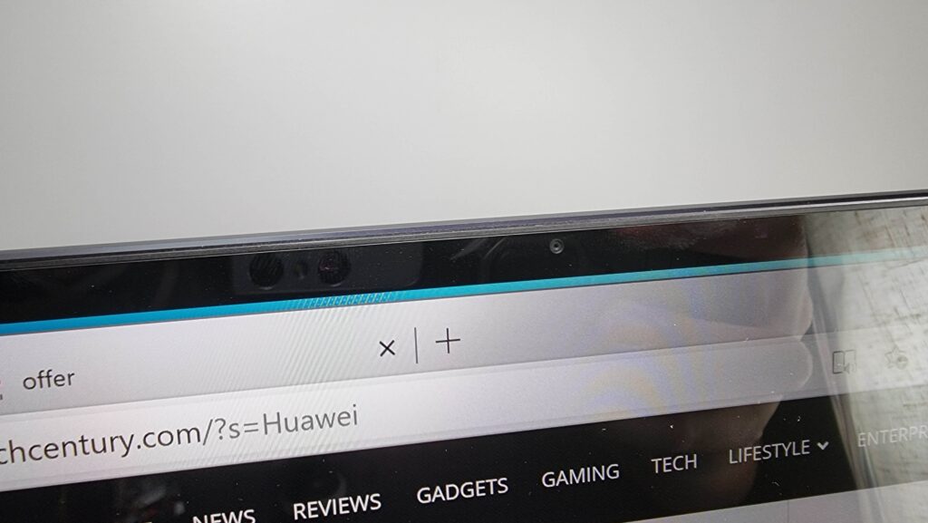 Huawei MateBook 14s i7 Review webcam closeup