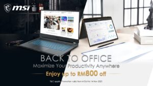 MSI Back to Office Promotion offers up to RM800 discounts in their best laptops 14