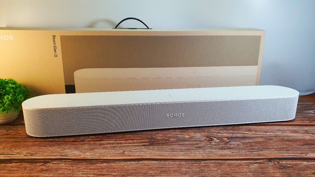 Sonos Beam Gen 2 Review angled box