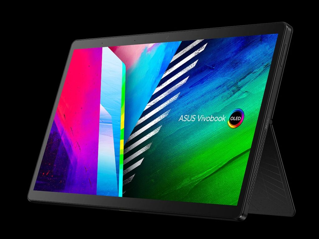 Asus VivoBook 13 Slate OLED T3300 detachable with kickstand open