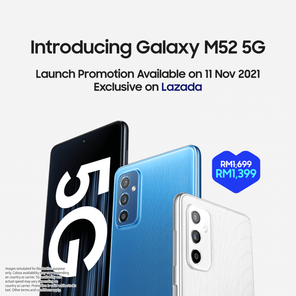 Samsung Galaxy M52 5G product image