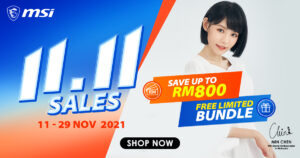 MSI 11.11 Sales Offering Up to RM800 discounts and free gifts 4