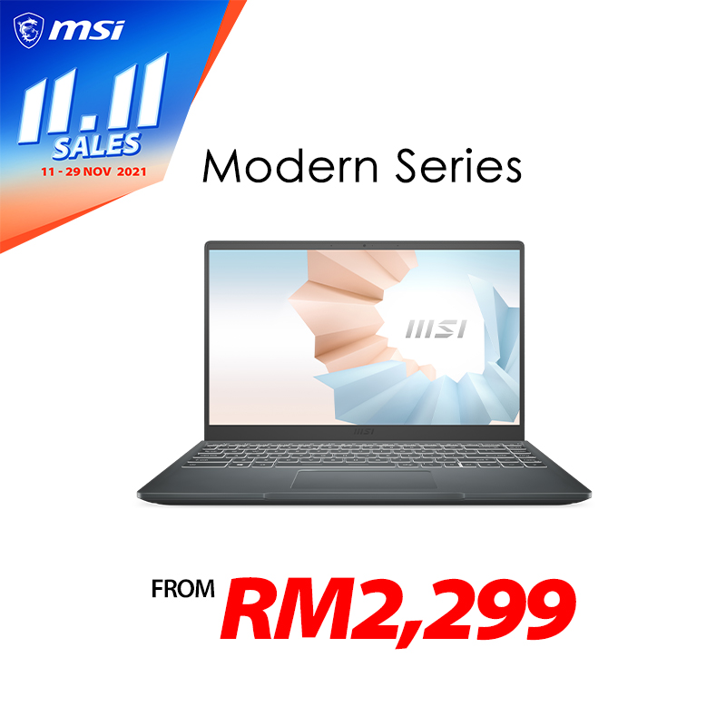 MSI 11.11 Sales modern series