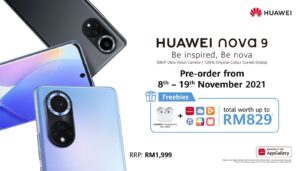 Huawei nova 9 Malaysia preorder now live, priced at RM1,999 with RM829 in free gifts 10