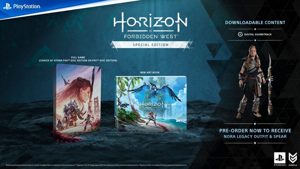 Horizon Forbidden West preorders digital edition