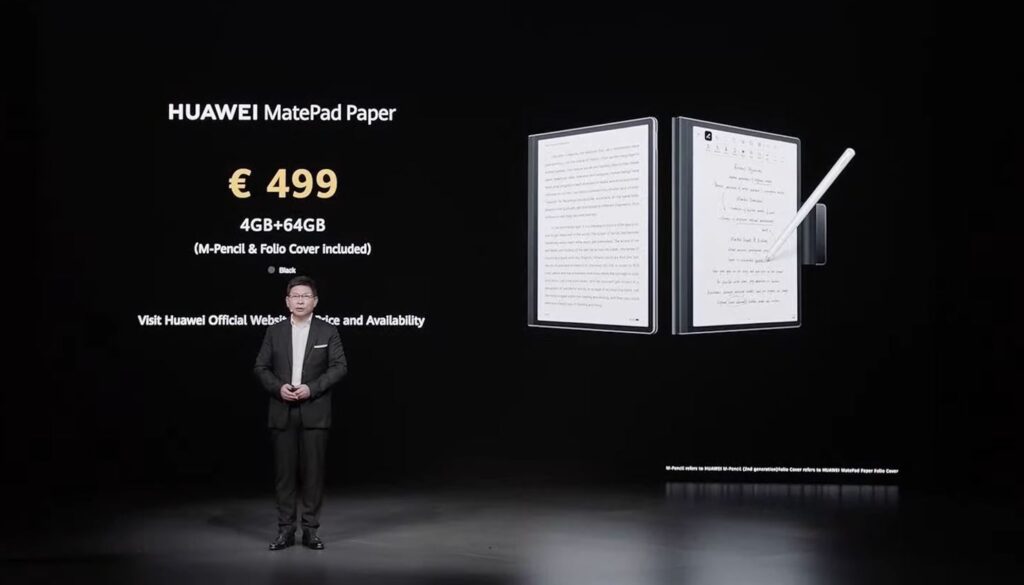 Huawei MatePad Paper launch price