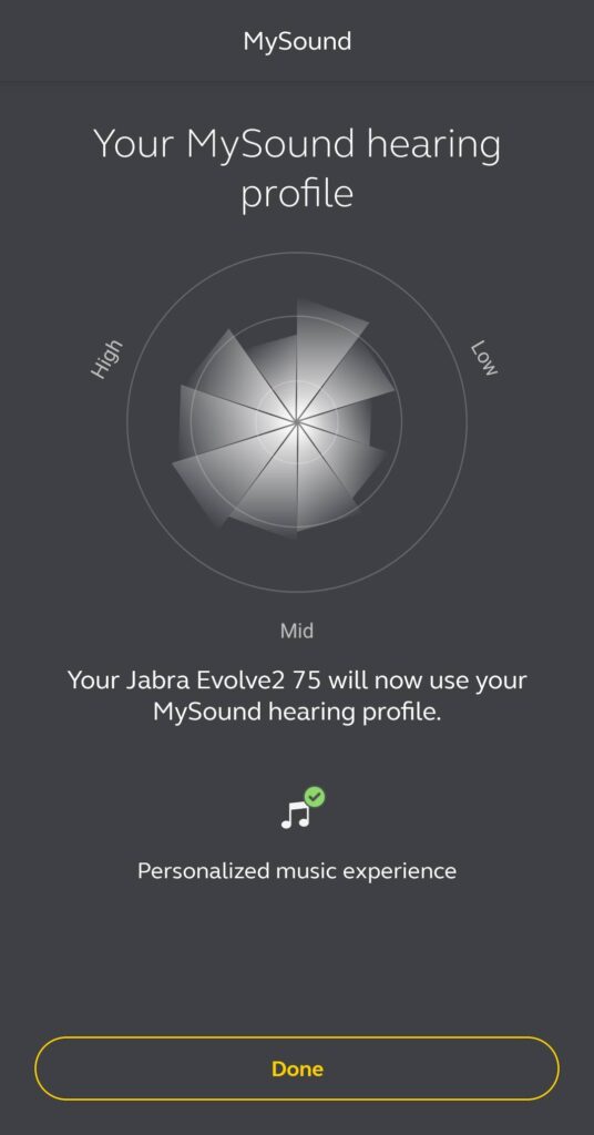 Jabra Evolve2 75 Review - The Jabra+ Sound App allows you to create a personalised sound signature final