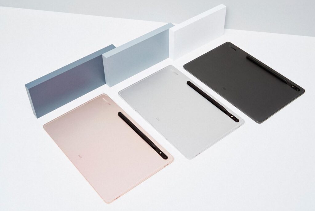 Samsung Galaxy Tab S8 series colours