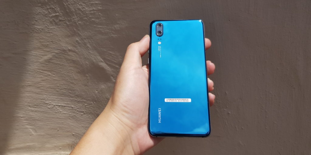 The Huawei P20 front