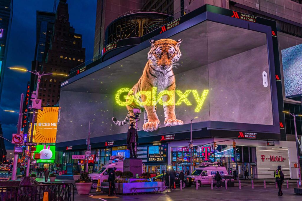 Samsung Tiger in the City 3D new york
