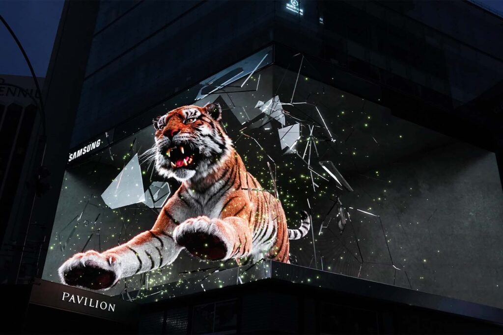 Samsung Tiger in the City 3D pavilion