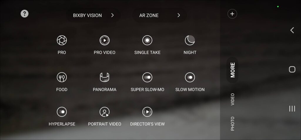 Samsung Galaxy S22 Ultra Review camera menu