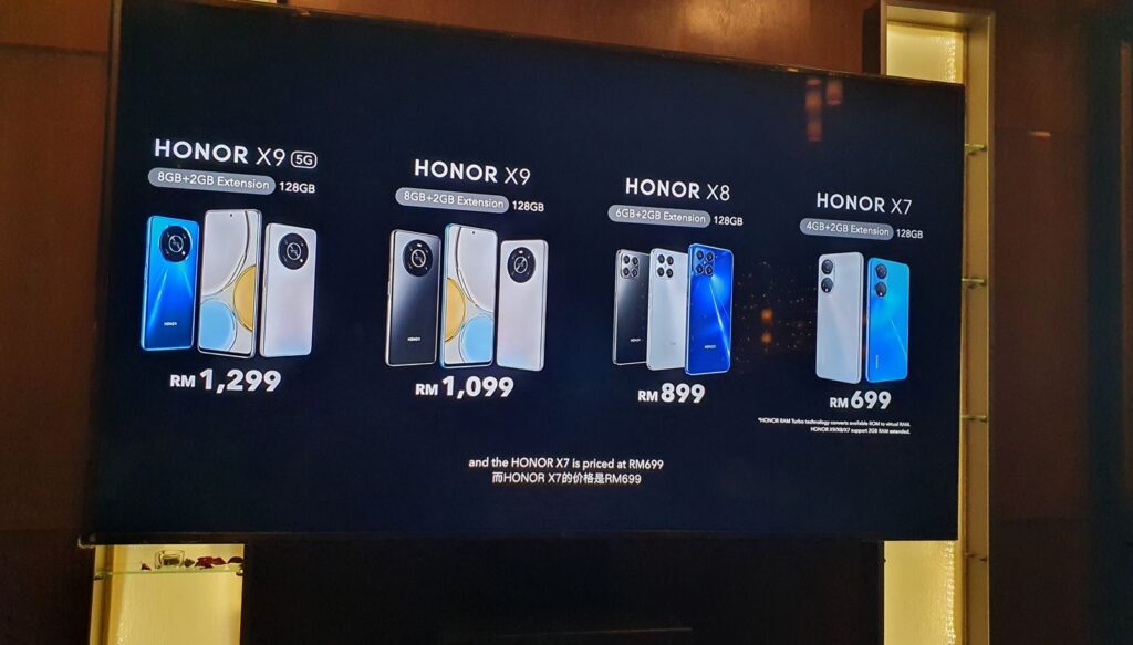 Honor X7, X8, X9 and X9 5G smartphones up for preorders from RM699 with free gifts 1