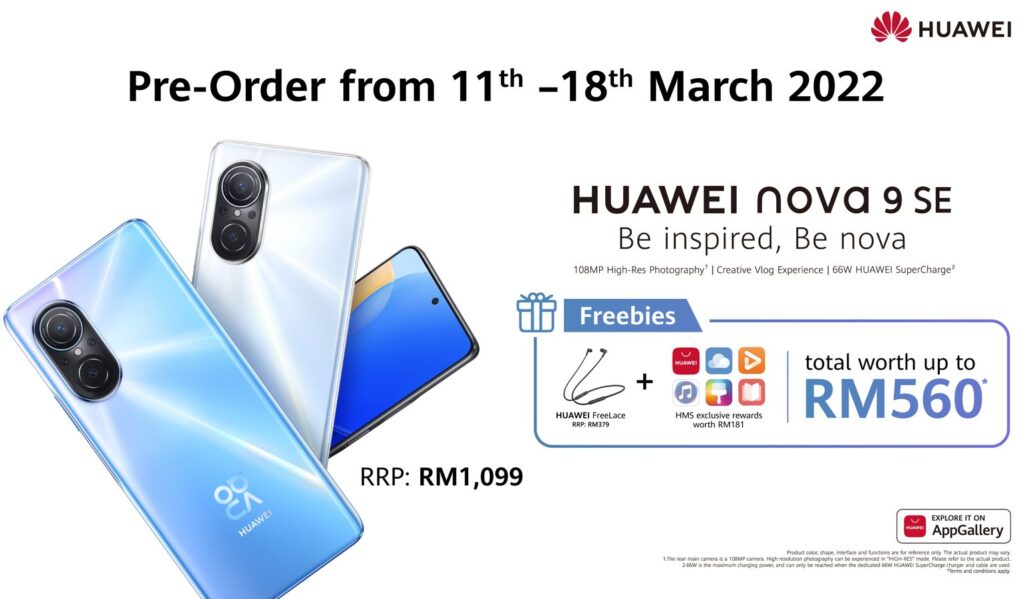 Huawei nova 9 SE Malaysia details