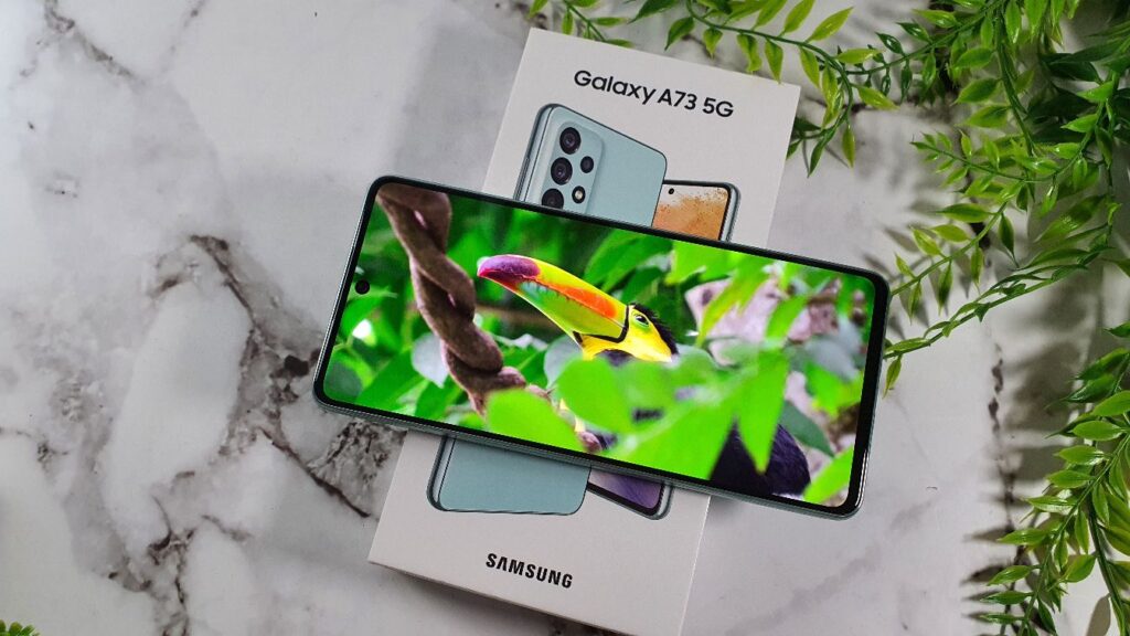 Samsung Galaxy A73 5G Review box