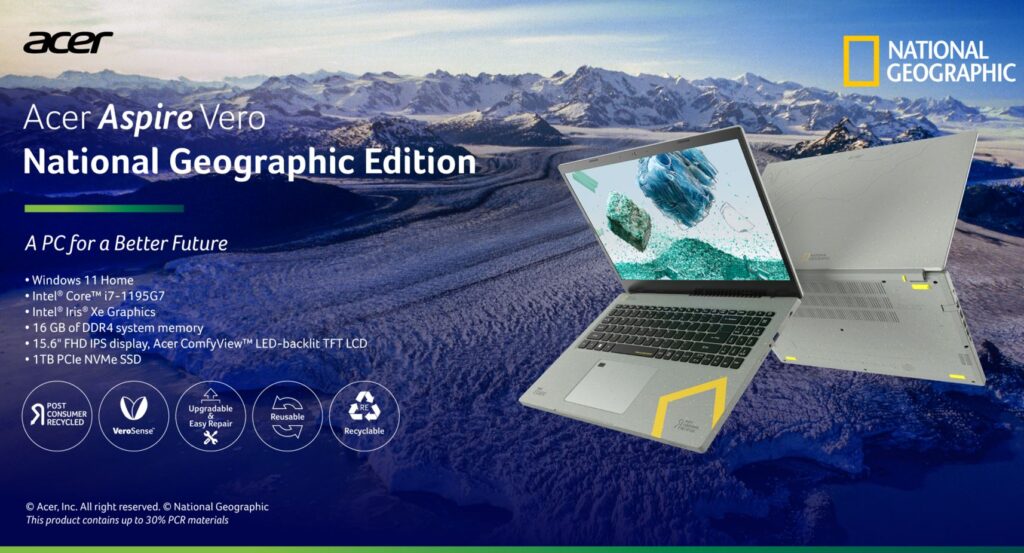 Acer Aspire Vero National Geographic Special Edition laptop acer 3