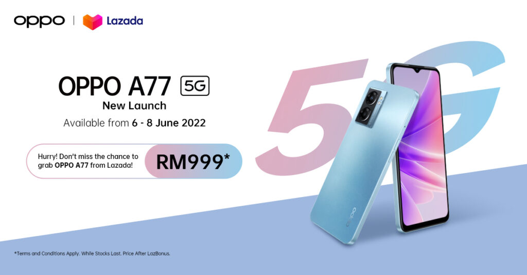 Oppo A77 5G lazada