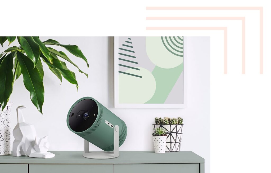 Samsung The Freestyle Smart Projector with green skin