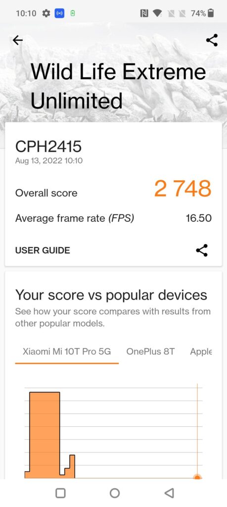 Oneplus 10T 5G review images 3dmark