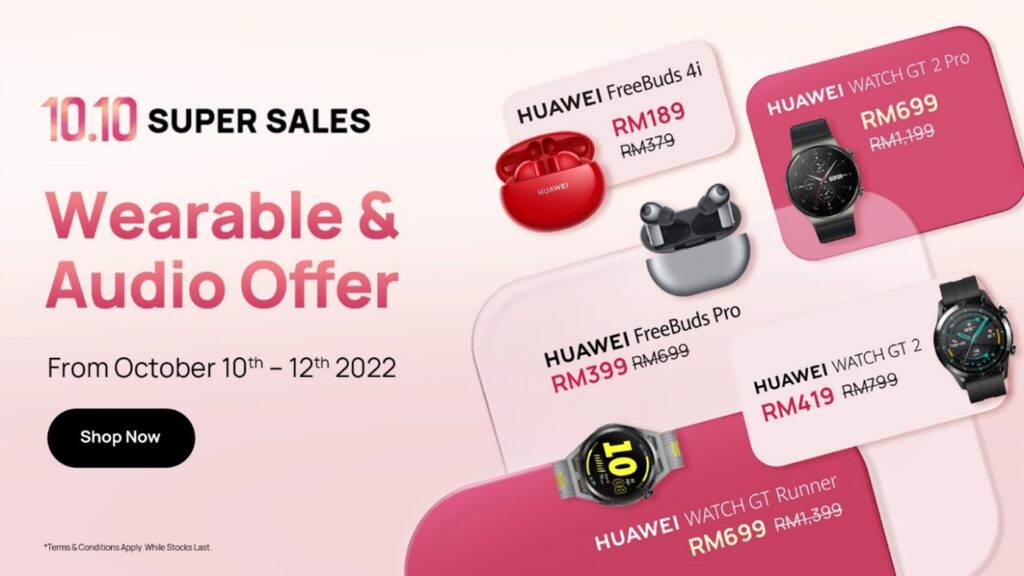 Huawei 10 10 Super Sales earbuds