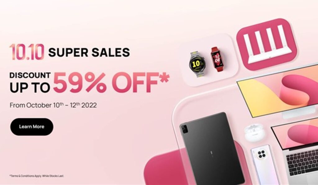 Here’s how you can get up to 59% off MateBooks, MatePads and more at the Huawei 10 10 Super Sales  1