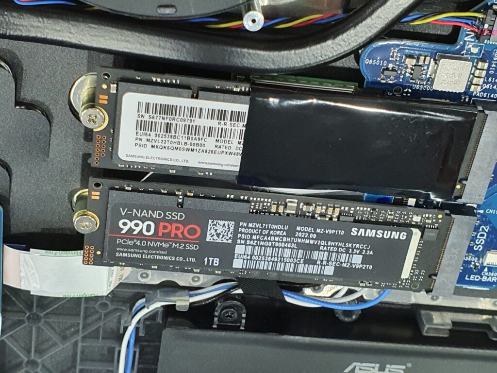 Samsung SSD 990 Pro Review install