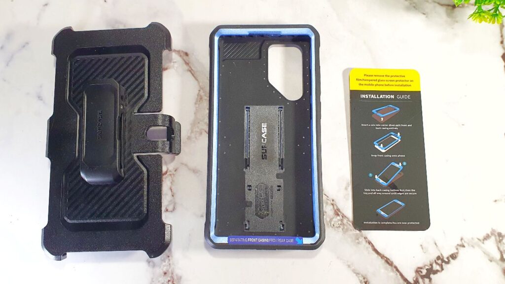 Supcase Galaxy S22 Ultra Unicorn Beetle Pro Rugged Case Review box contents