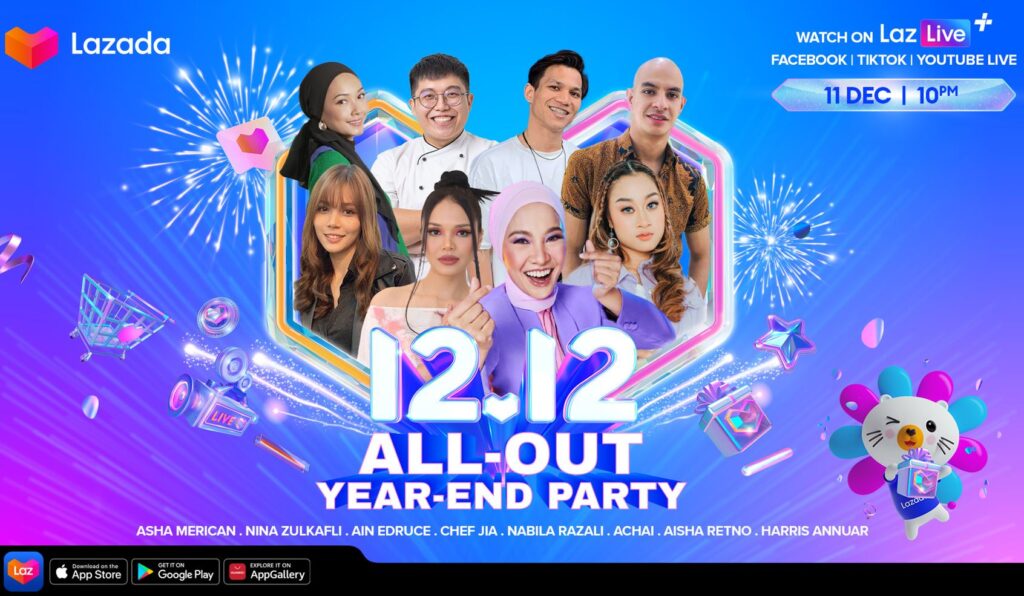 Lazada 1212 All-Out Sale live party