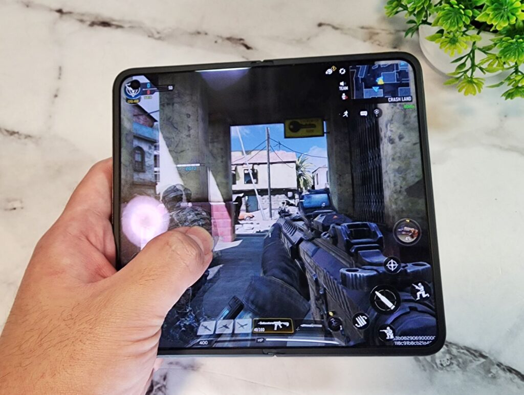 Oppo Find N2 Review - rectangle view for Call of Duty Mobile